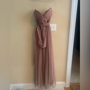 Birdy Grey Christina Convertible Tulle Dress in
Sandy Mauve